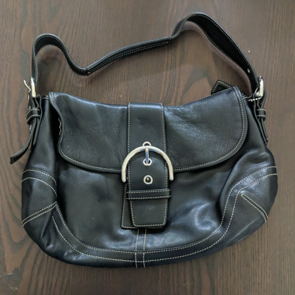 Brown Leather Coach Purse
